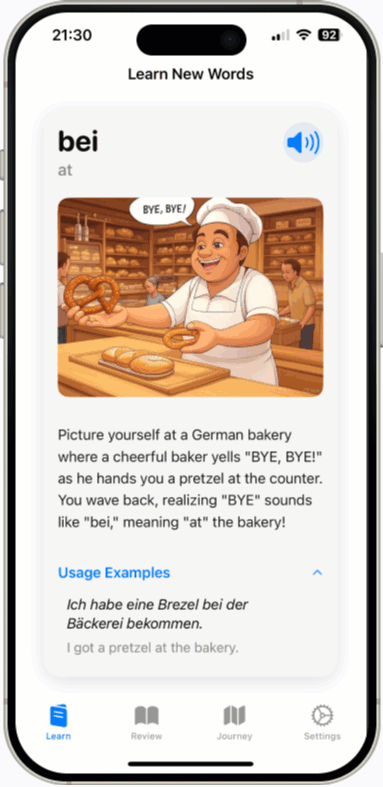 iPhone mockup of interactive story